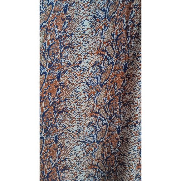 Mast 1883 Large Multicolor Snakeskin Lightweight Classic Business Casual Top - Picture 5 of 7